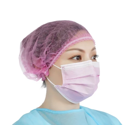  Maschera rosa monouso a 3 veli maschera chirurgica medica facciale con Supporto per l&prime;orecchio