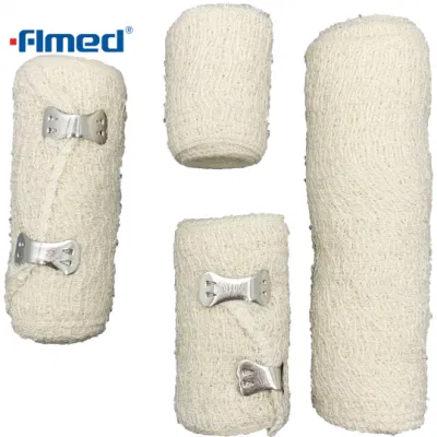 Cina Commercio all&prime;ingrosso elastico Crespa bandaggio elastico 100% cotone o. Bendaggio spandex imbianchito o non imbianchito