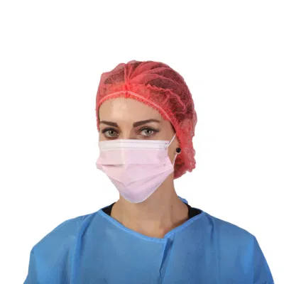  Tappo monouso in PP chirurgico/medico/ospedaliero/stridio/lavoro/snood/SMS non tessuto per medico/chirurgo/infermiere/lavoratore con fascetta