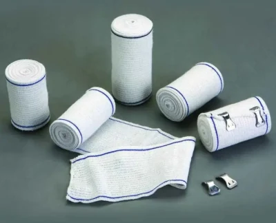  Bendaggio chirurgico Spandex Cotton Crepe bendaggio elastico per medicazione di ferite