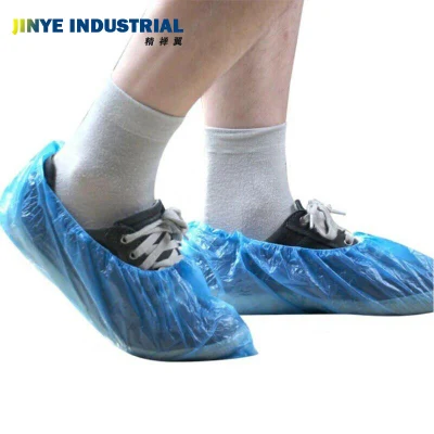  Sovrascarpe monouso in plastica PE resistente all&prime;acqua e resistente all&prime;acqua