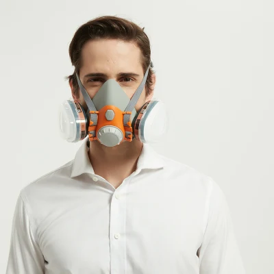  Semimaschera respiratore in silicone con certificazione En140
