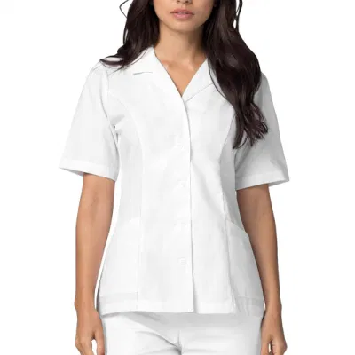  Nuova divisa per infermieri ospedalieri in cotone Rayon Spandex con logo personalizzato Scrub medici