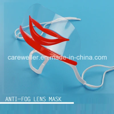  Maschera facciale in plastica antiappannamento a doppio lato (CW-CS101)