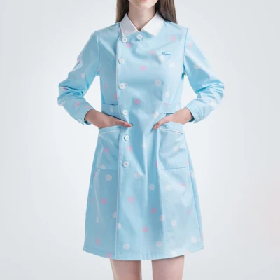 Abito in uniforme personalizzato in cotone a manica lunga