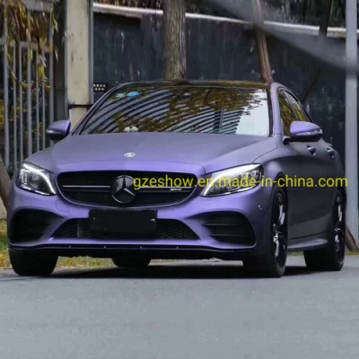  Nuovo arrivo opaco metallizzato fiocco viola chiaro Auto Wrap vinile
