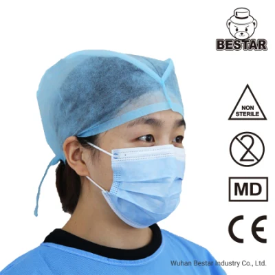  Non tessuto monouso con certificazione CE tipo IIR En14683 Bfe99% chirurgico medico Maschera Civil nera con Ear Loop fornitore della White List Cina