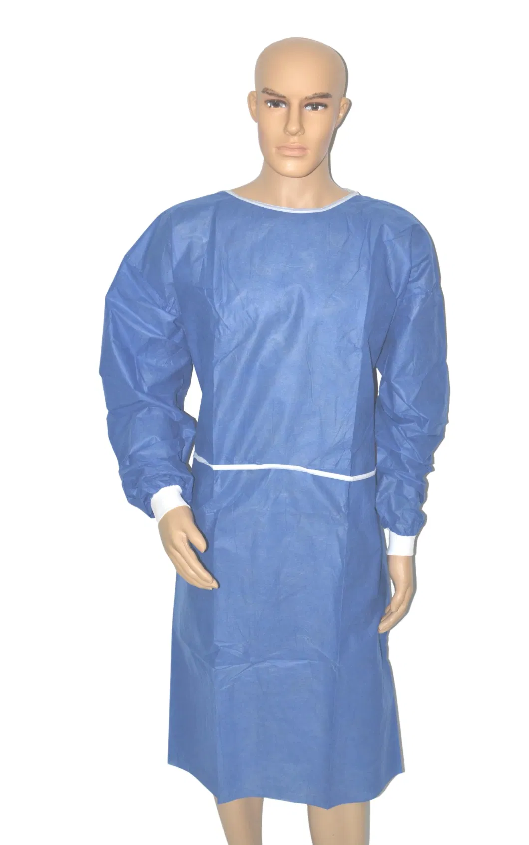 PP Material Disposable Nonwoven Fabric Coat Lab Coat with Button Breathable Anti-Static Anti-Bacteria Biosecurity Dustproof