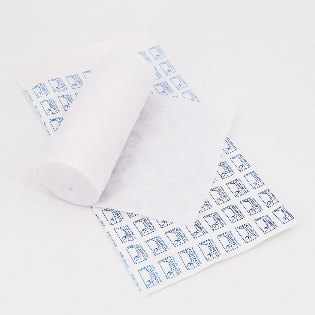 Medical Surgical Soft White 70g/75g/80g/85g Cotton/Polyester/Viscose Orthopedic Cast Padding Roll