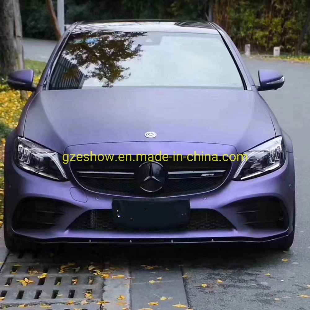 New Arrival Matte Metallic Flake Light Purple Car Wrap Vinyl