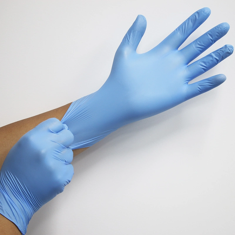 Disposable Nitrile Vinyl Synthetic Gloves FDA SGS Certified Industrial Grade Without Powder