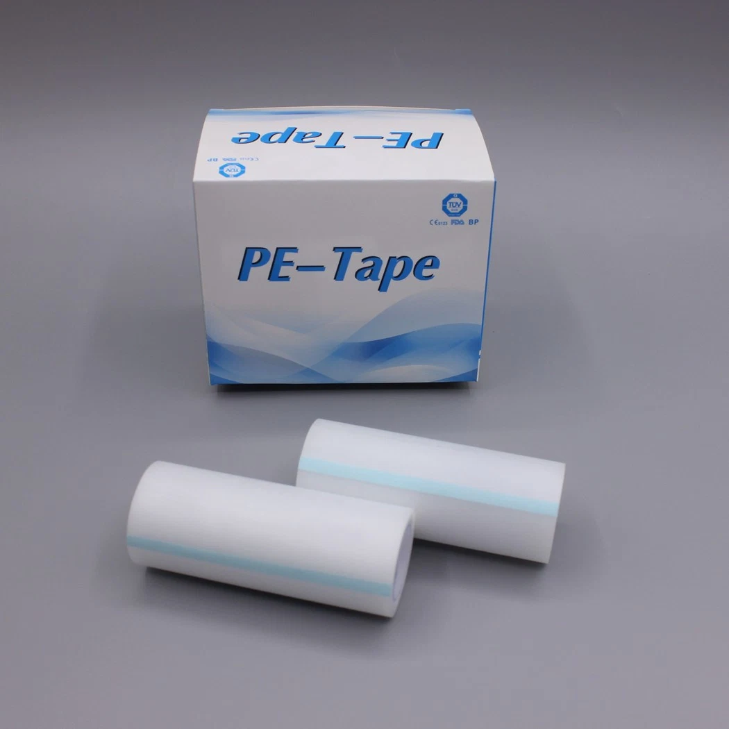 Medical Surgical Easy Tear Perforated Breathable Waterproof Hypoallergenic Transparent PE Tape with CE/ISO