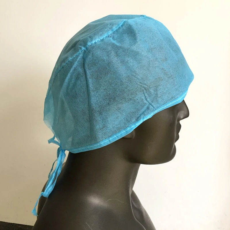 Nonwoven Doctor Cap Disposable Surgeon Cap Surgical Cap with Tie on