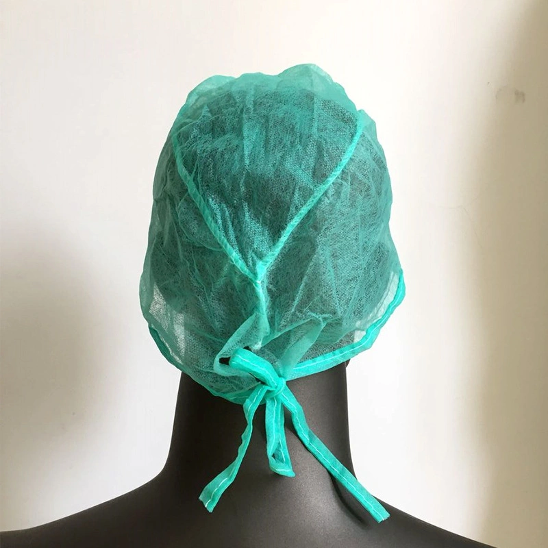 Nonwoven Doctor Cap Disposable Surgeon Cap Surgical Cap with Tie on
