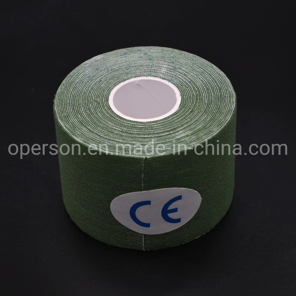 China OEM Medical Waterproof Cotton Elastic Athletic Sports Muscle Kinesiology Kinesio Tape Compression Tape with CE