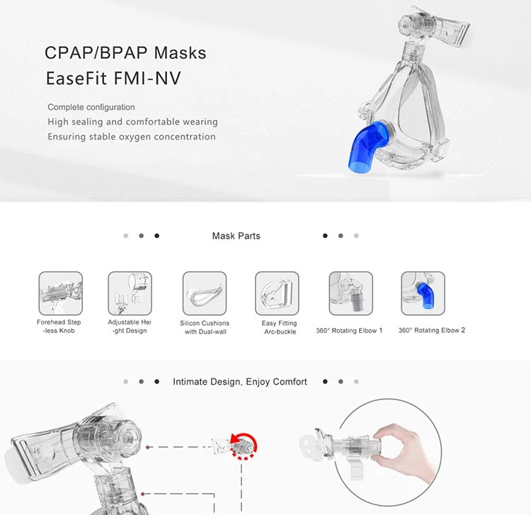 Byond Portable ICU Silicone Full Face Noninvasive Ventilation Niv Bipap/CPAP Mask for Breathing Machine Patient Medical Ventilator Price