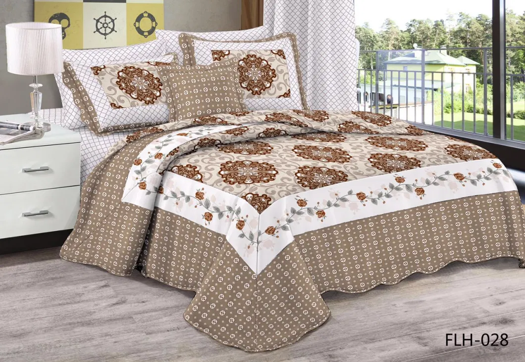 Reversible 3-Pieces Quilt Set with Shams Country Style Floral Bedspread Coverlet Set