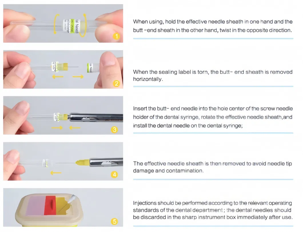 Hot Sale Disposable Anesthesia Dental Needle