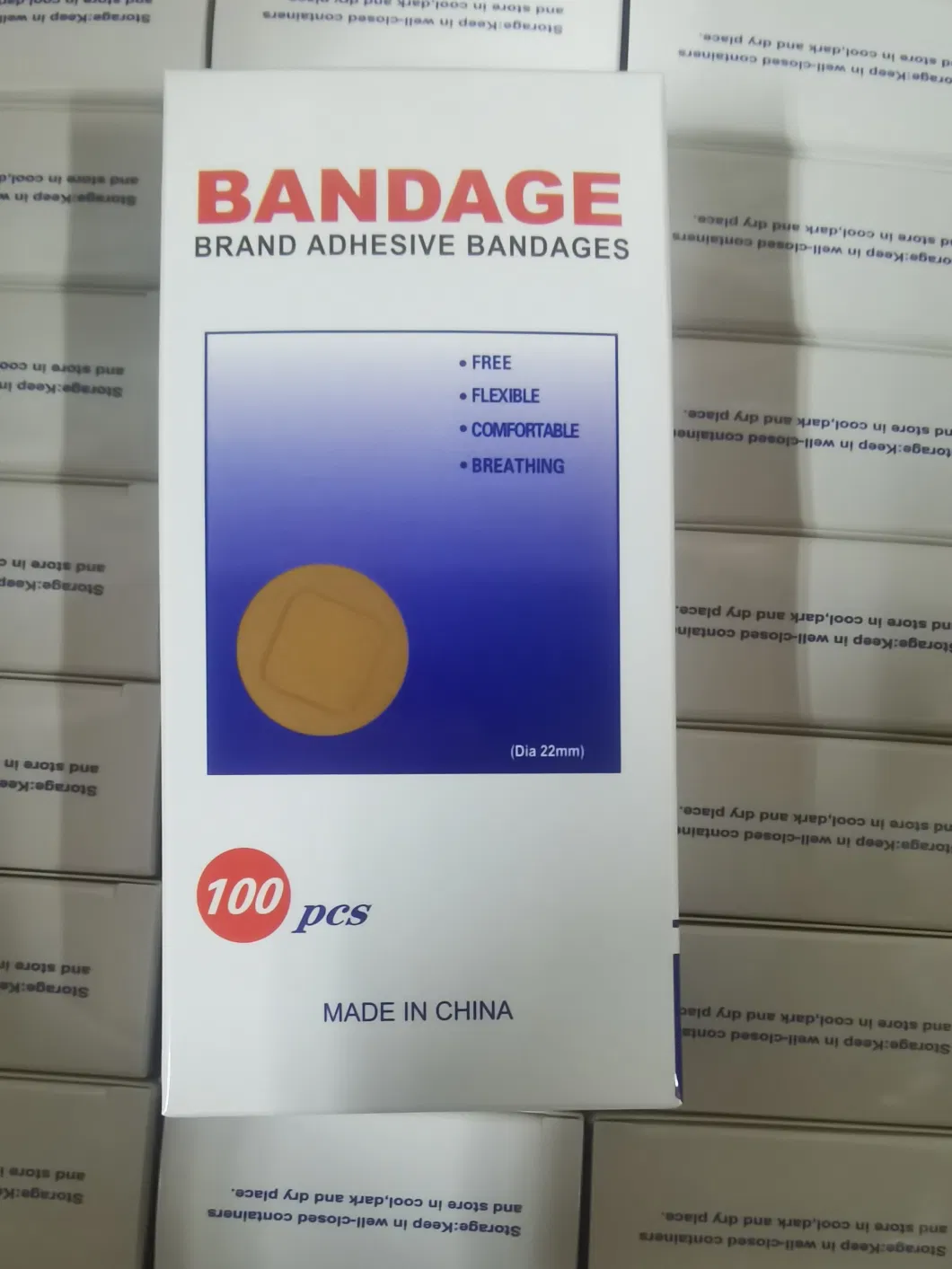 Medical Round Washproof Adhesive PE Band Aids Wound Plaster Spot Bandage Plaster