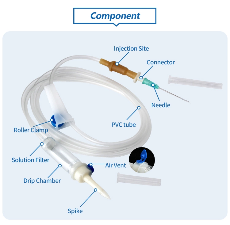 Hospital Medical Use Consumable Factory Directly Supply 150ml Infusion Burette Set with Needless Connector