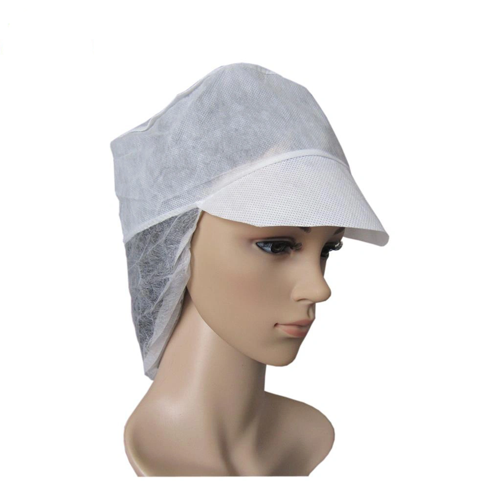 High Quality Nonwoven Snood Cap with Peak