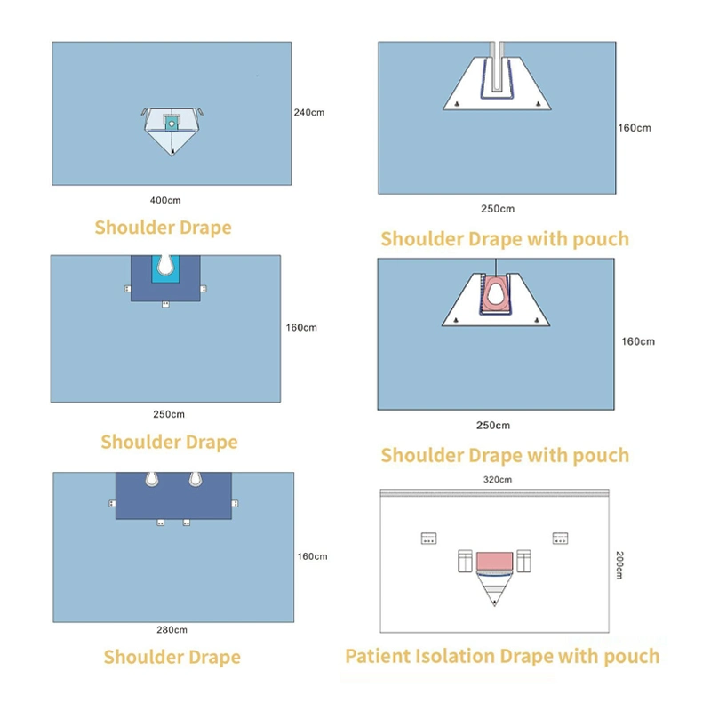 Disposable Sterile Surgical Pack Hip Drape