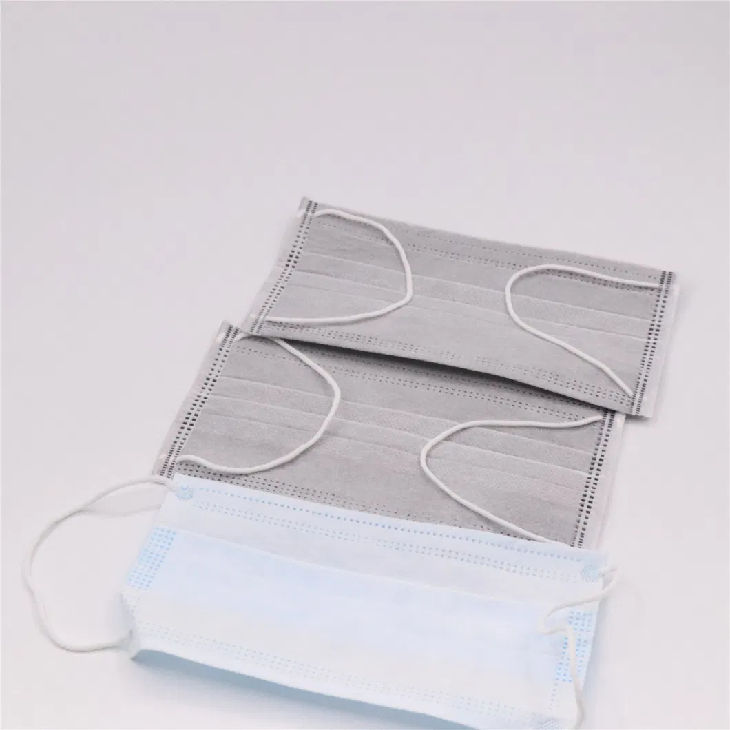 3 Layer Non-Woven Fabrics Ear Loop Disposable Protective Face Mask