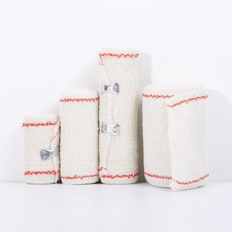 Mediacal Use First Aid Various Elastic White Bandage Spandex Cotton Crepe Bandage