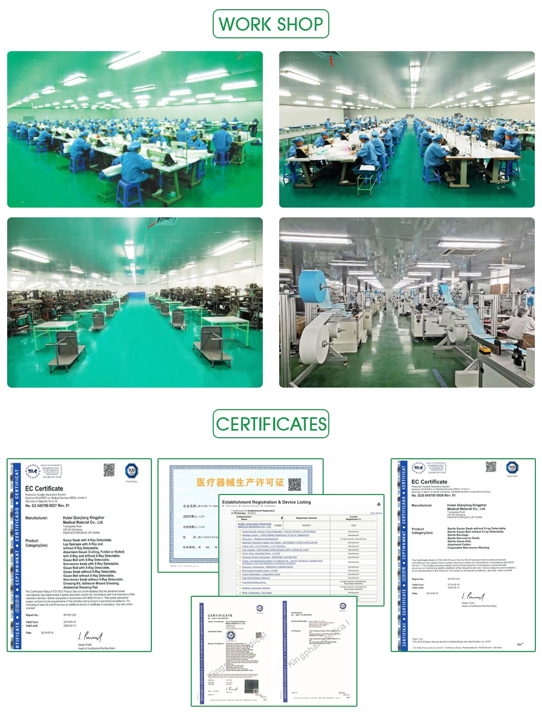 Non-Woven Pad Non-Adherent Pad Waterproof for Wound Dressing
