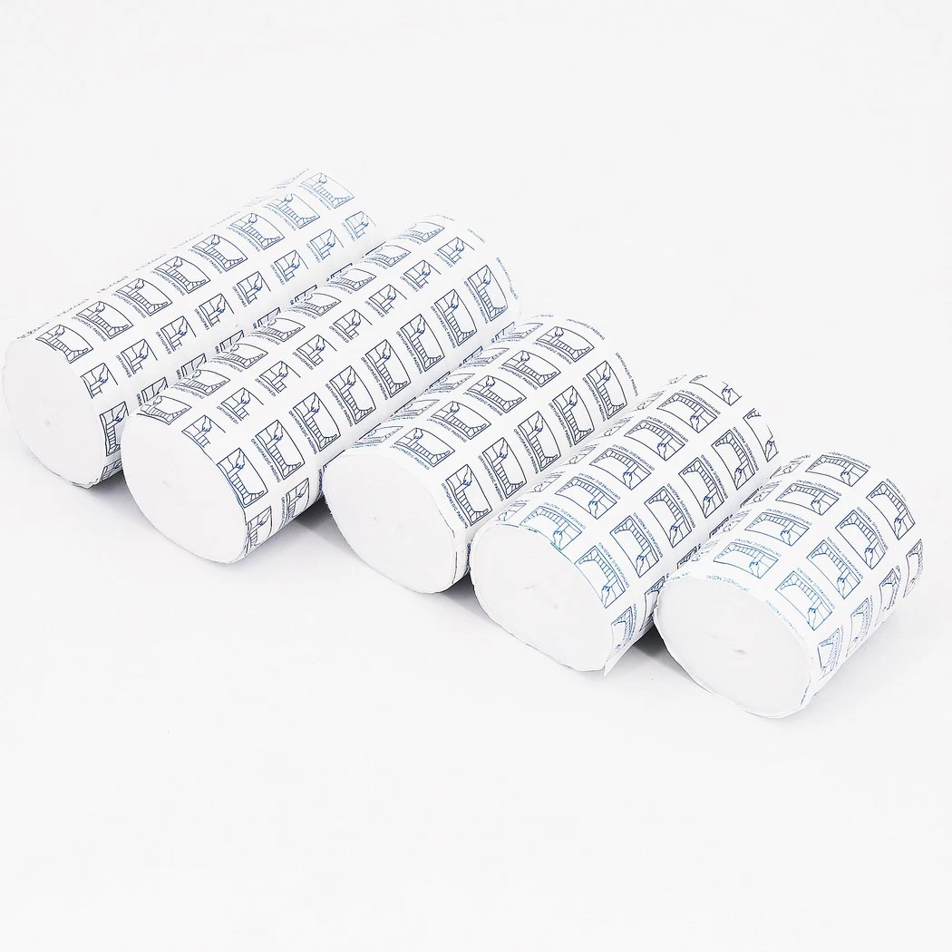 Medical Surgical Soft White 70g/75g/80g/85g Cotton/Polyester/Viscose Orthopedic Cast Padding Roll