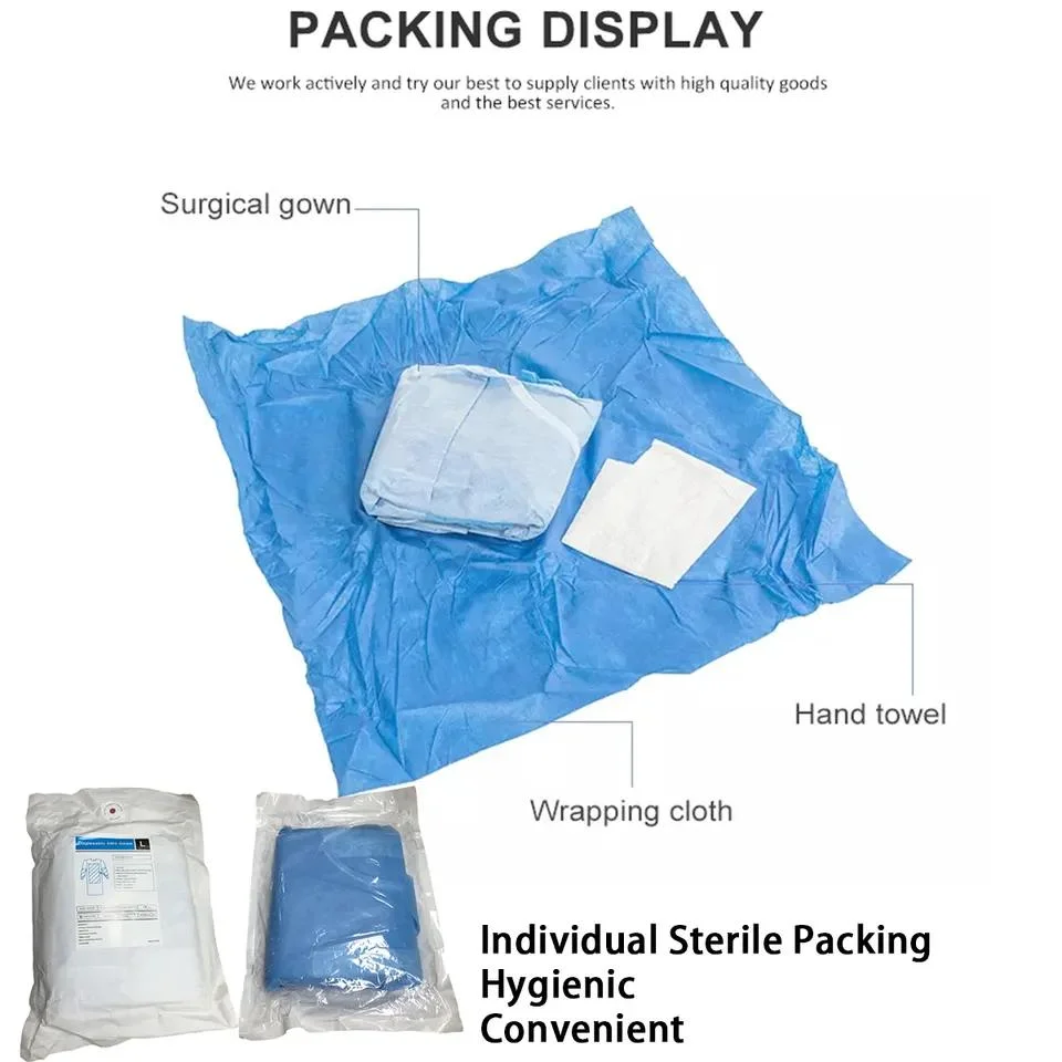 Hot! SMS Surgical Gown / Disposable Sterile Surgical Gowns and Drapes with Level 3