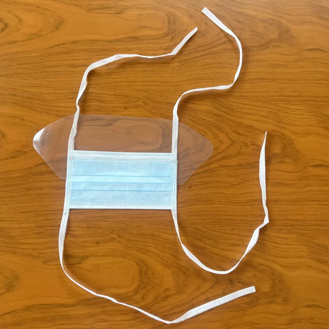 Surgical Face Masks with Ties and Anti-Fog Eye Shield