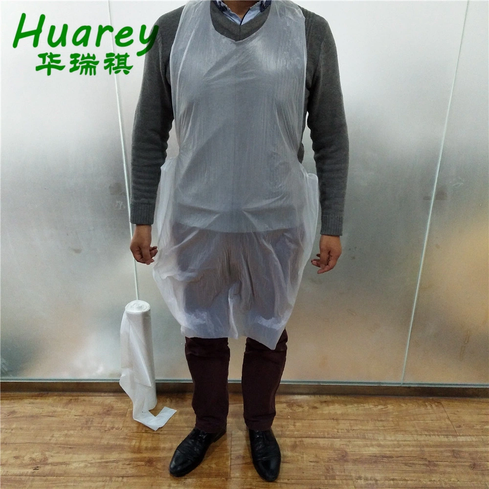 Disposable HDPE LDPE Plastic Apron with Different Colors