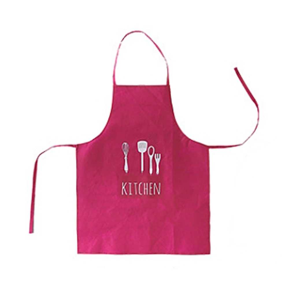 Different Color Cotton Polyester Non Woven Promotional Custom Printed Kitchen Apron