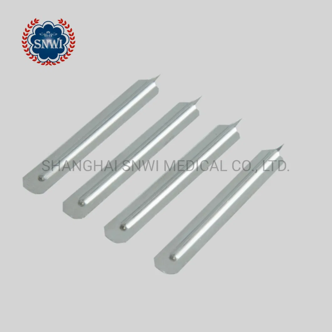 Sterile Disposable Carbon Steel Stainless Steel Surgical Scalpel Blade/Stitch Cutter with Plastic Handle