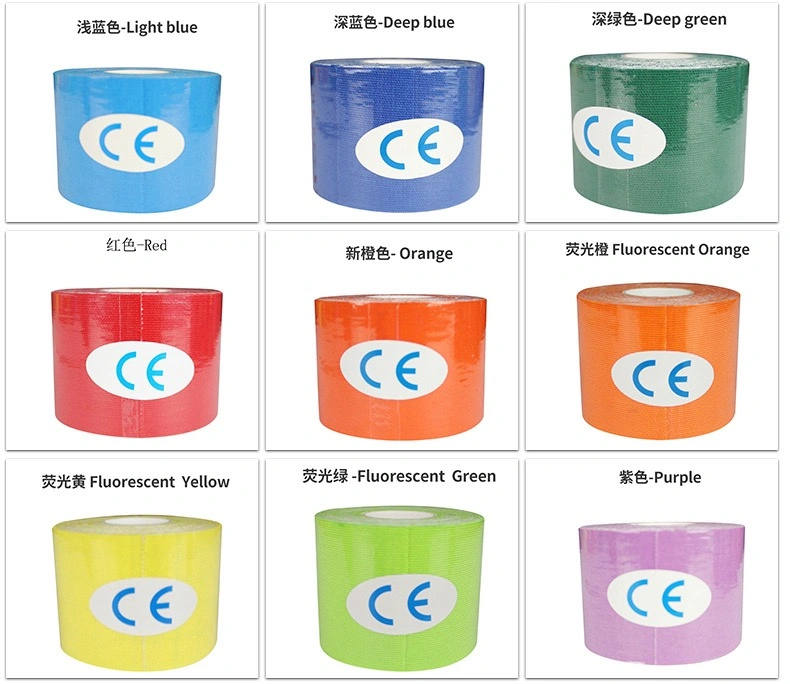 OEM Accepted Medical Waterproof Cotton Elastic Athletic Sports Kinesiology Tape Compression Tape