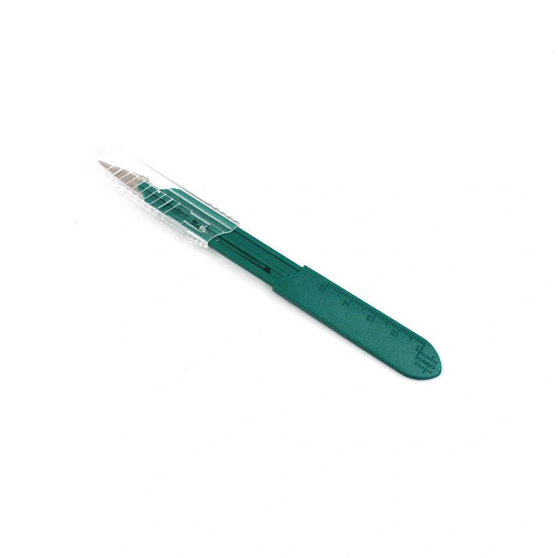 Plastic Handle Carbon Blade or Stainless Steel Blade Disposable Safety Scalpel