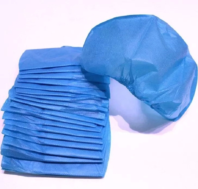 Disposable PP Non Woven Doctor and Nurse Cap with Adjustable Elastic at Back to Protect From The Water, Dust and Virus