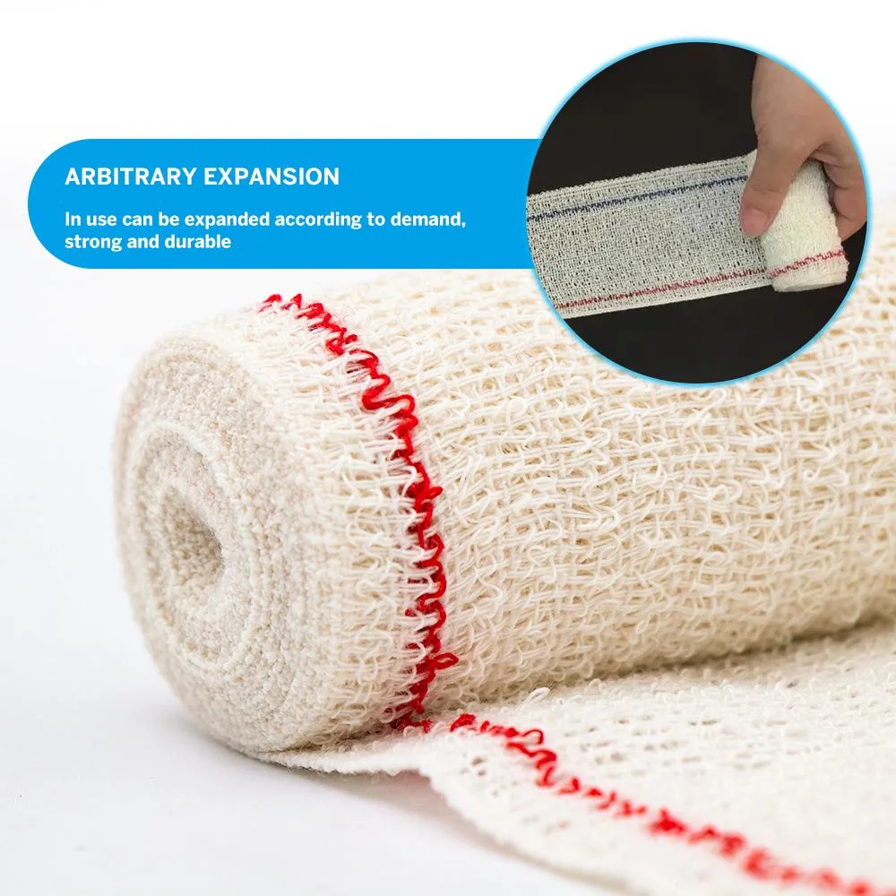 100% Cotton Spandex Elastic Crepe Medical Bandages Different Sizes Available Cotton Crepe Bandage