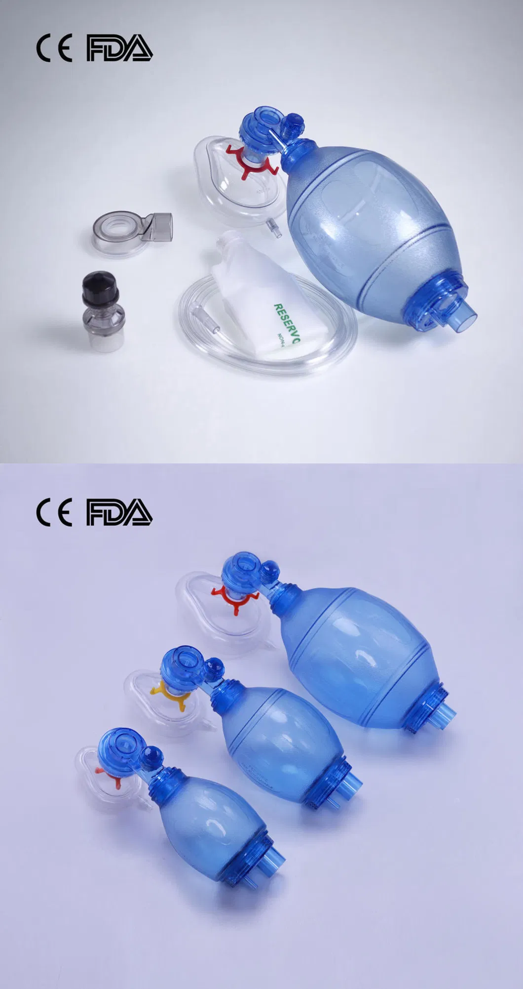 Disposable Medical Surgical PVC Air Cushion Anesthesia Mask with CE FDA