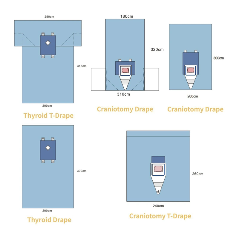 Disposable Sterile Surgical Pack Hip Drape