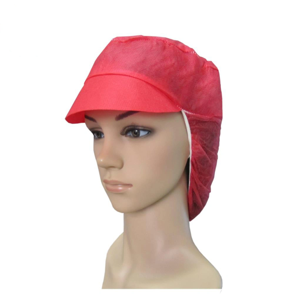 High Quality Nonwoven Snood Cap with Peak