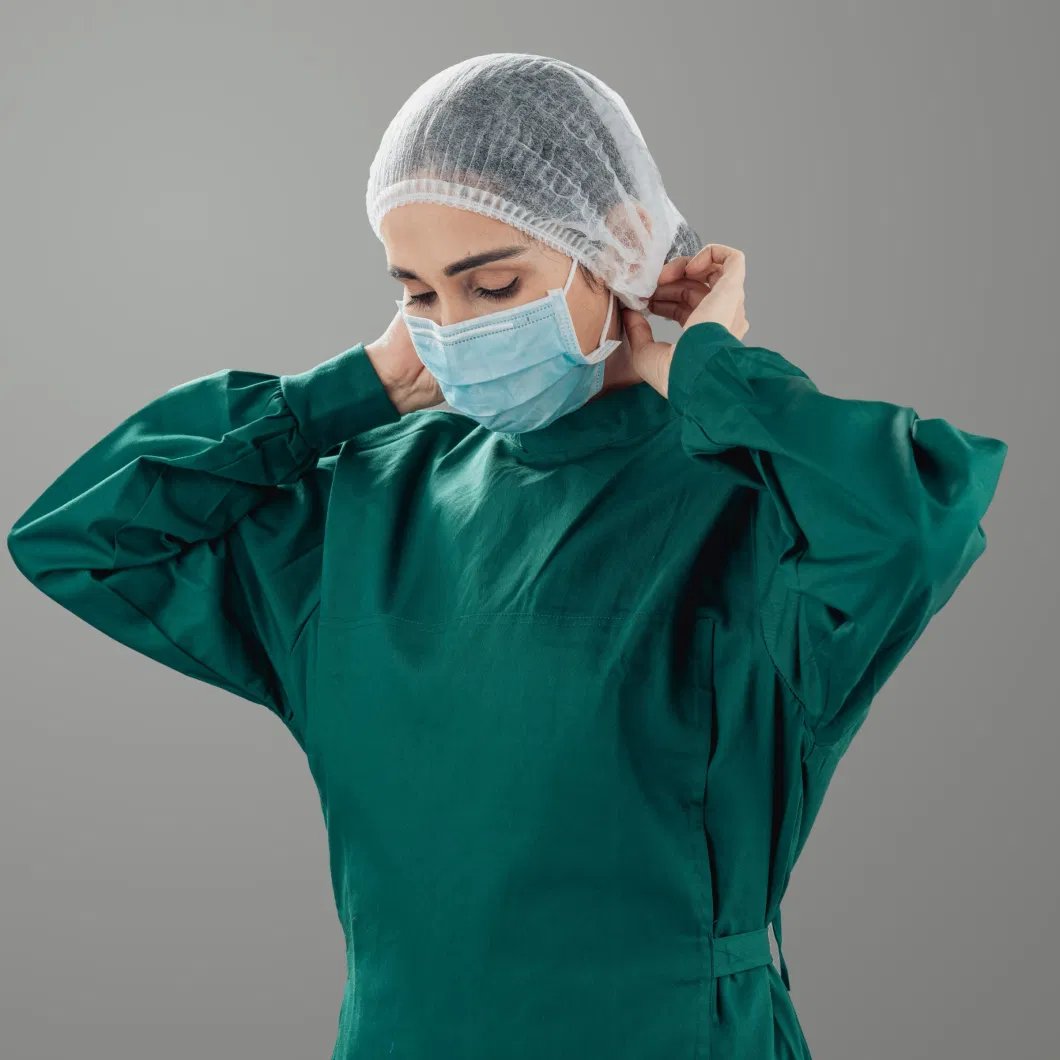 Siny Surgical Supplies Disposable Elastic Non-Woven Fabric Doctor Cap