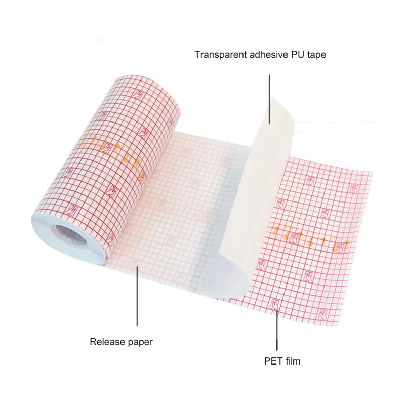 Bluenjoy Medical Grade Free Samples Surgical Waterproof Transparent Fixed PU Film Roll Bandage Dressing