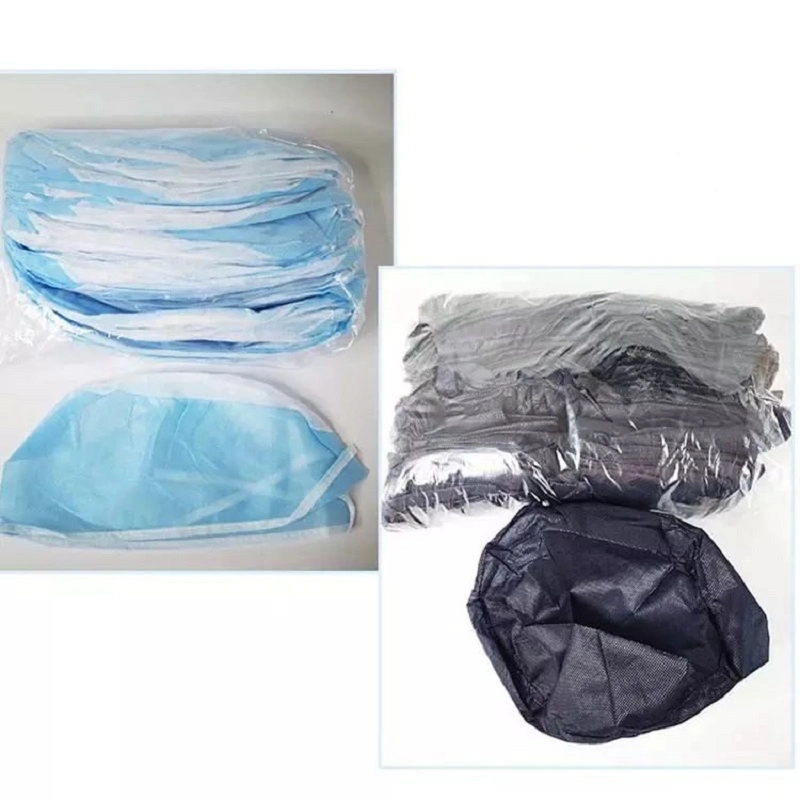 Disposable PP Non Woven Doctor and Nurse Cap with Adjustable Elastic at Back to Protect From The Water, Dust and Virus