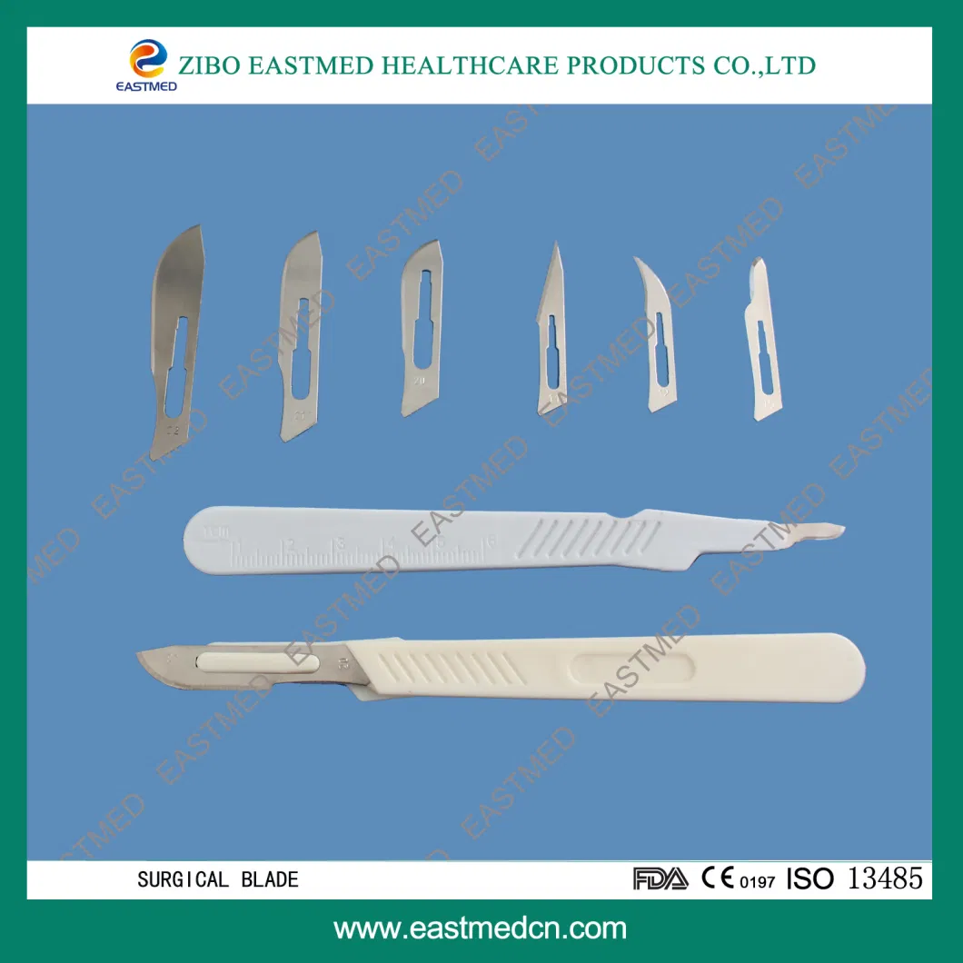 Medical Sterile Stainless Steel Disposable Scalpel Without or with a Handle