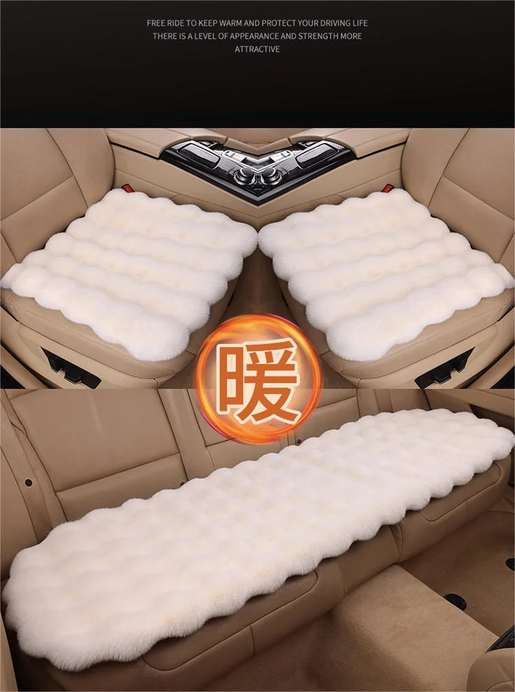 2024 Luxury Warm Winter Seat Cover China Factory Wholesale Fashion Sheepskin Car Seat Cushion Covers