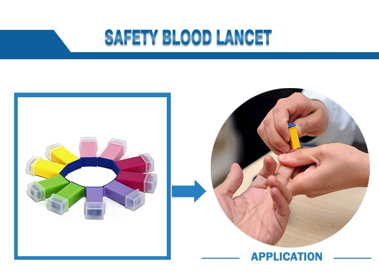 Disposable Hospital Use Plastic Twist-Top Blood Lancet Type With High Quality