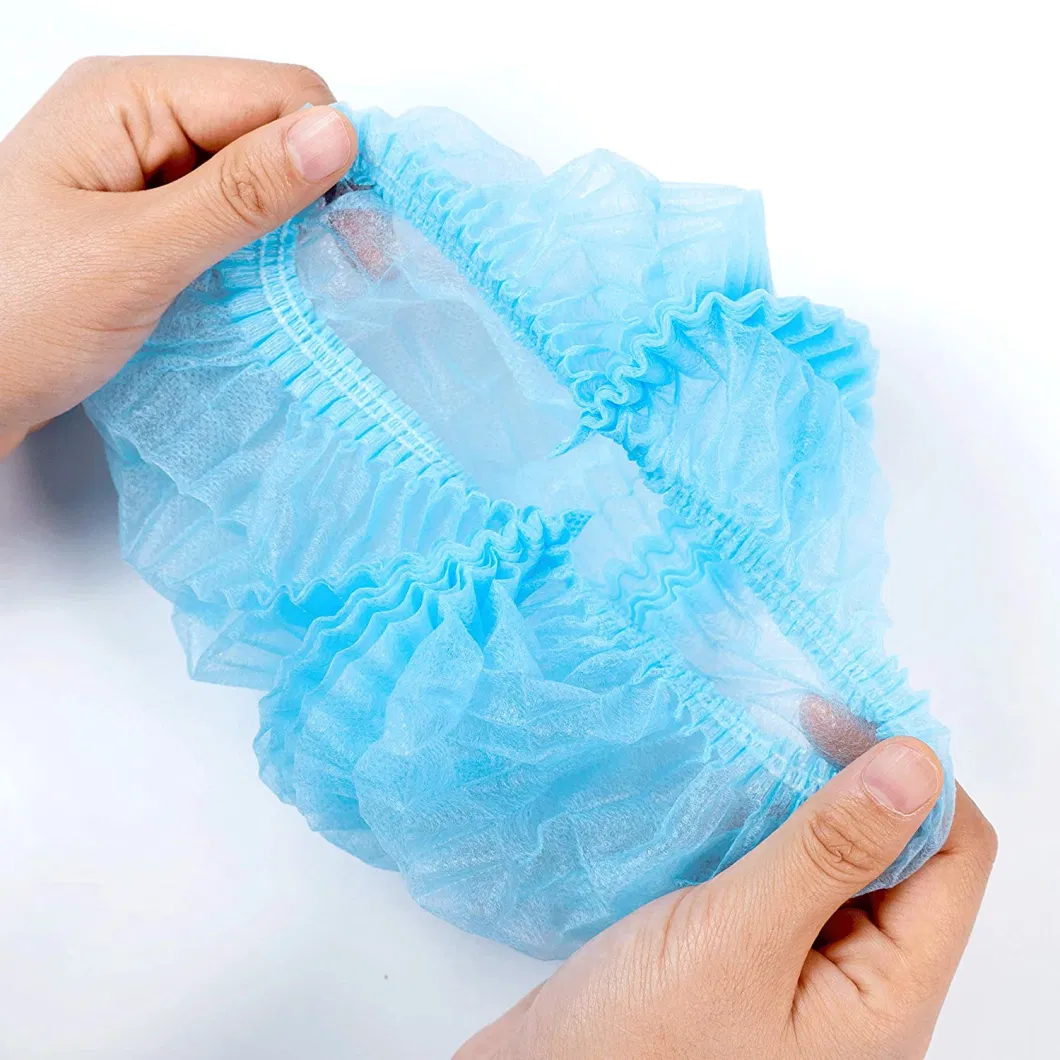 100% PP Virgin Nonwoven Fabrics Disposable Medical Cap Factory