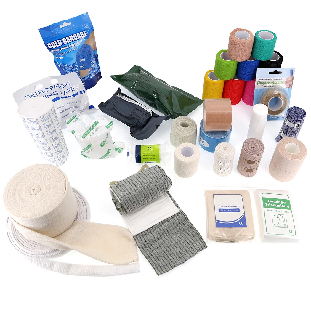 Medical First Aid PBT/Cold/High Elastic/Tubular/Net/Orthopedic Casting/Eab /Emergency Israeli/Pop Plaster PF Paris/Gauze/Cohesive/Crepe Bandage